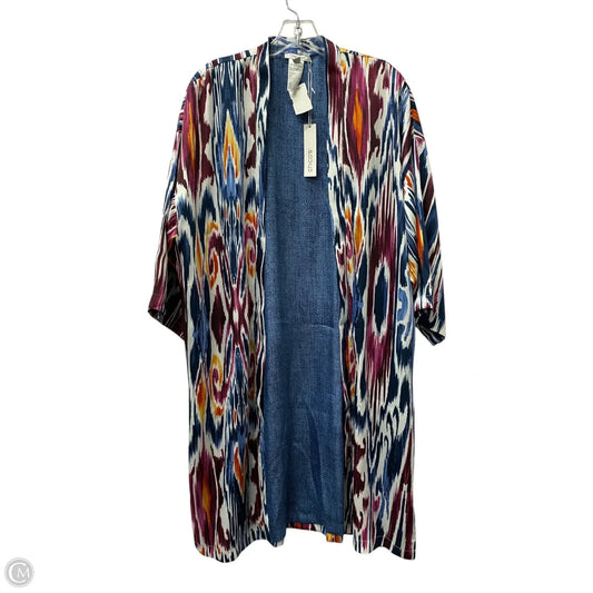 Kimono By Chicos In Blue & Purple, Size: S