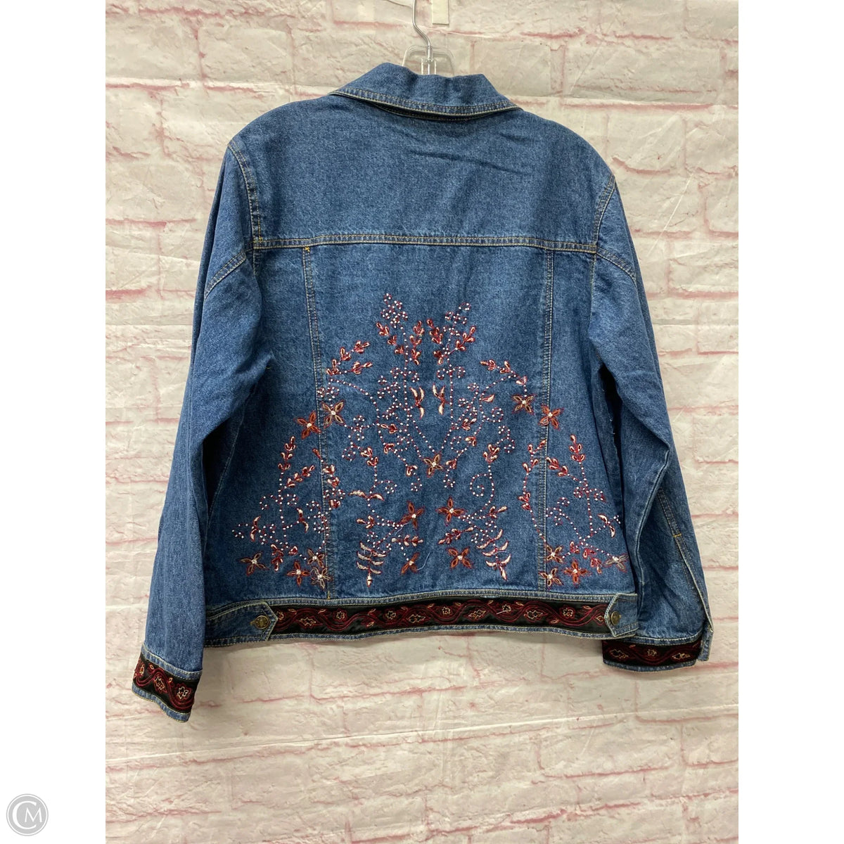 Jacket Denim By Cme In Blue, Size: Xl