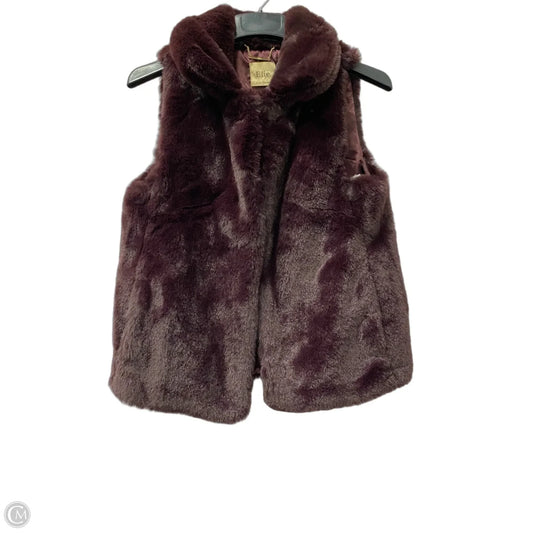 Vest Faux Fur & Sherpa By Elie Tahari In Purple, Size: S