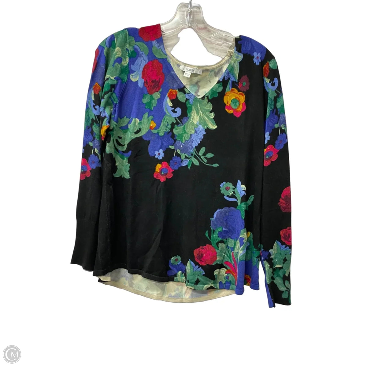Sweater By Chicos In Black, Size: M