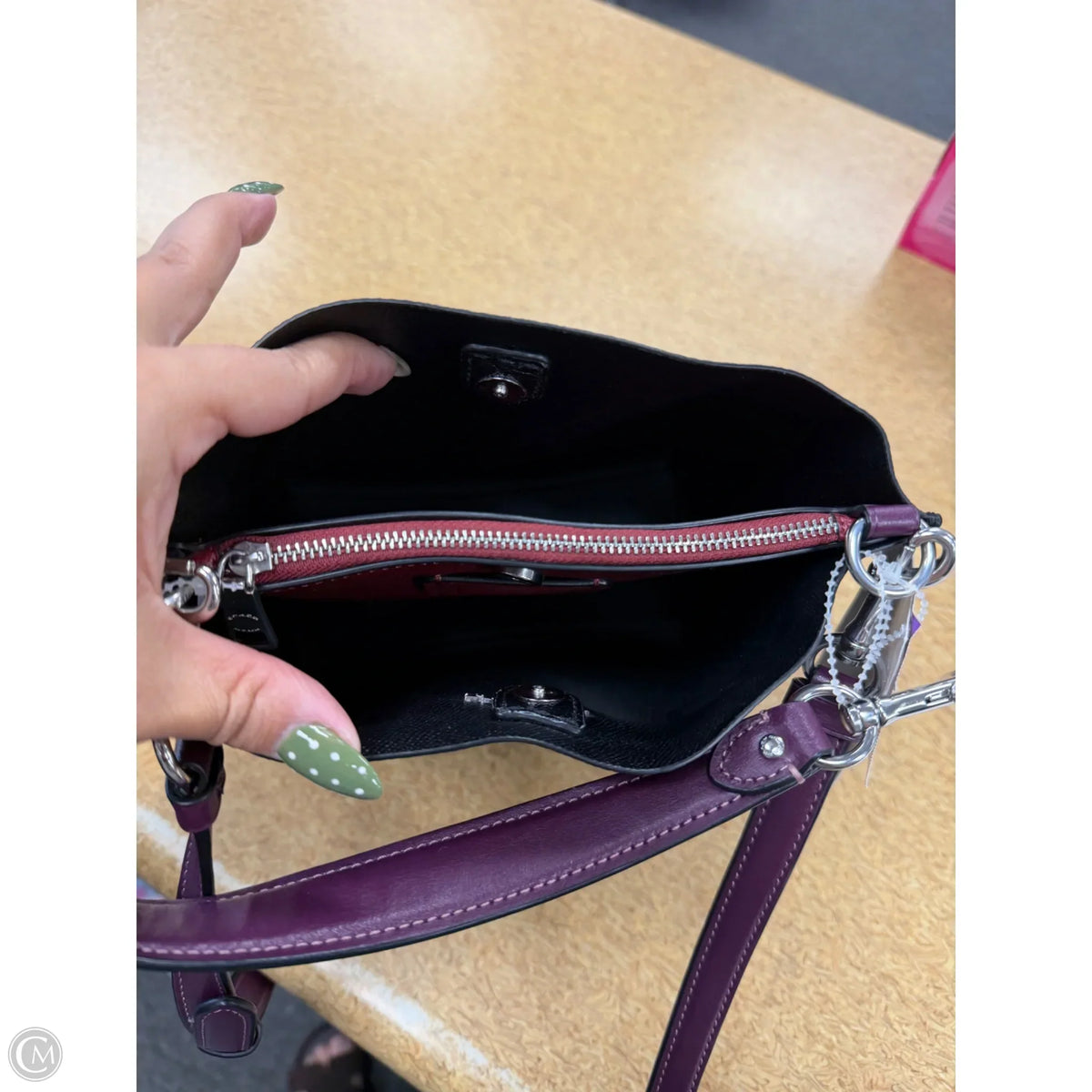 Crossbody Designer By Coach, Size: Medium