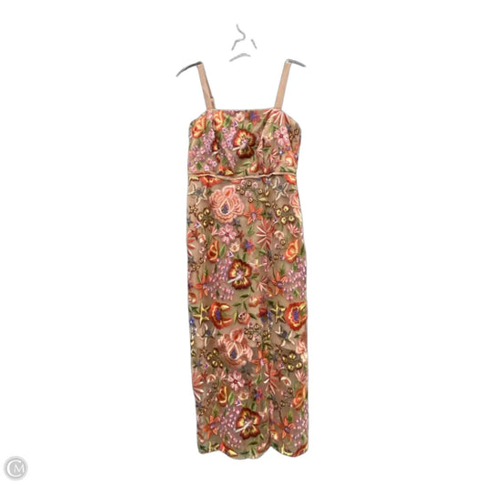 Dress Party Midi By Sam Edelman In Taupe, Size: Xs