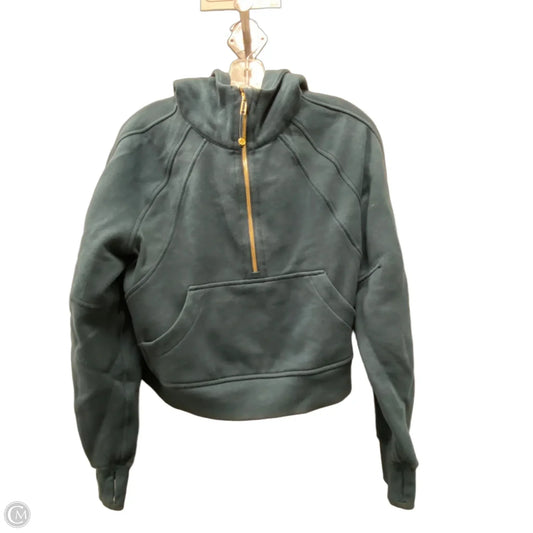 Athletic Sweatshirt Hoodie By Lululemon In Teal, Size: Xs
