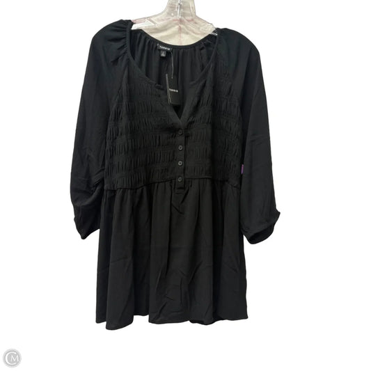 Top Long Sleeve By Torrid In Black, Size: 2x