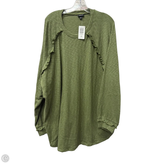 Top Long Sleeve By Torrid In Green, Size: 2x