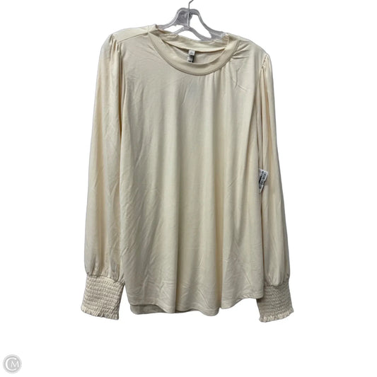 Top Long Sleeve Basic By Torrid In Cream, Size: 2x