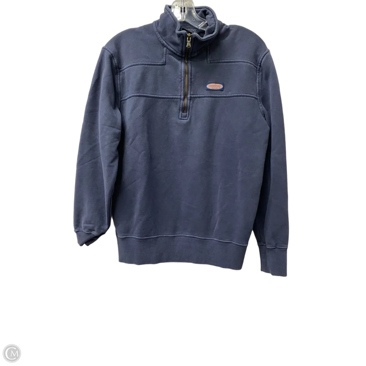 Sweatshirt Collar By Vineyard Vines In Blue, Size: S