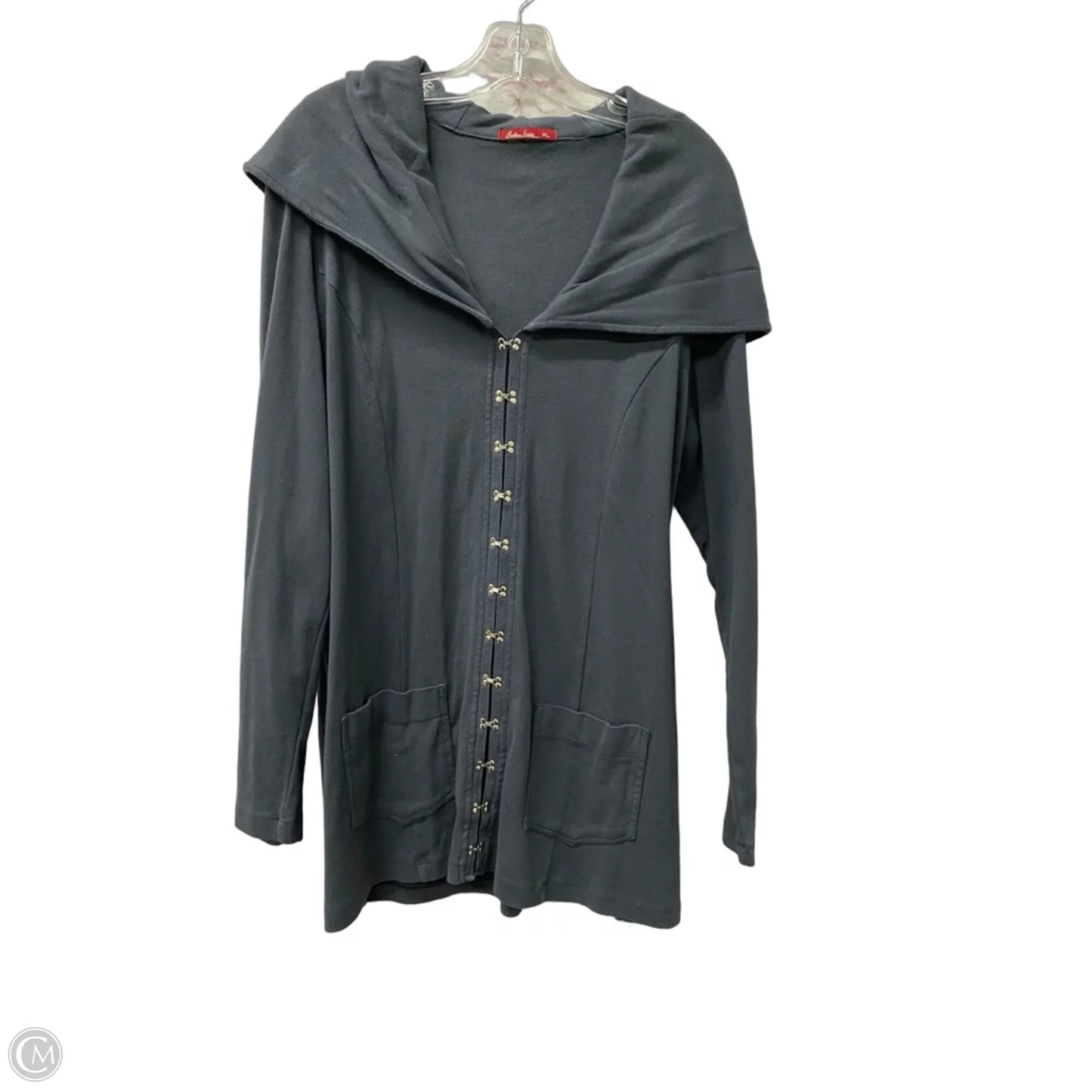 Cardigan By Barbara lesser  In Grey, Size: Xl