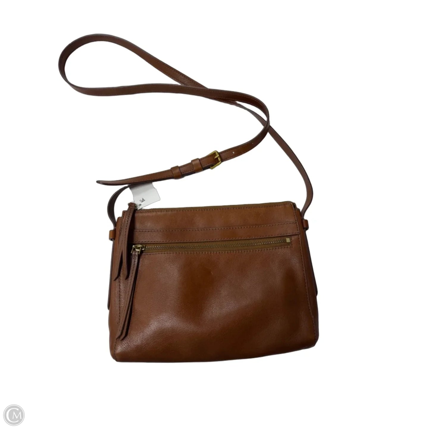 Crossbody Leather By Fossil, Size: Medium
