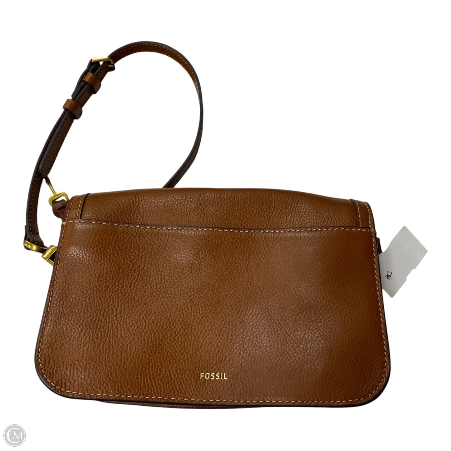 Crossbody Leather By Fossil, Size: Medium