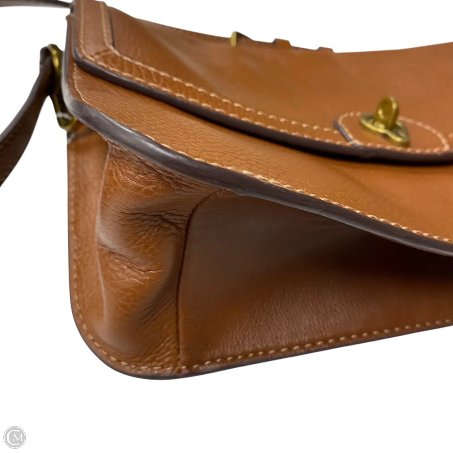 Crossbody Leather By Fossil, Size: Medium