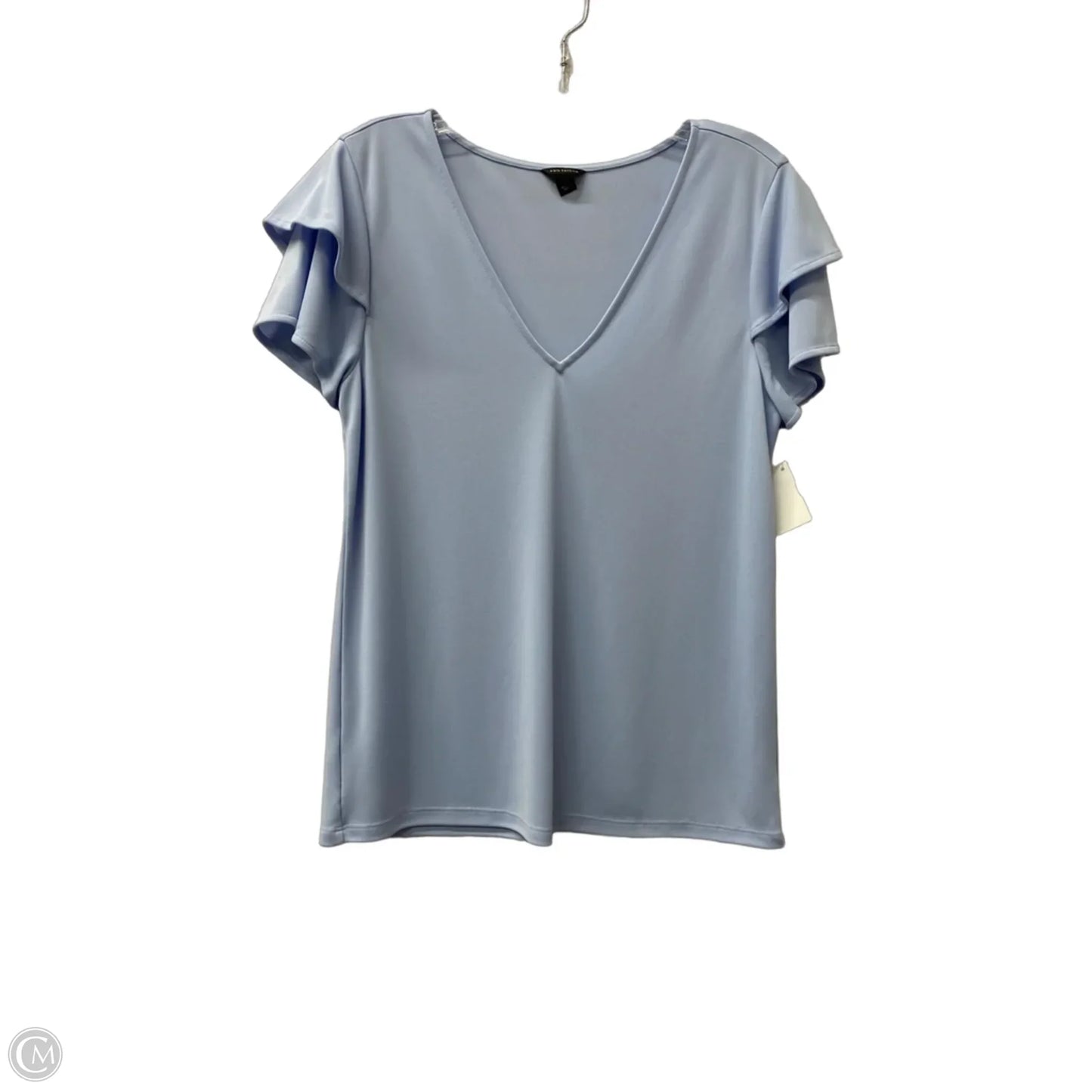 Top Short Sleeve By Ann Taylor In Blue, Size: S