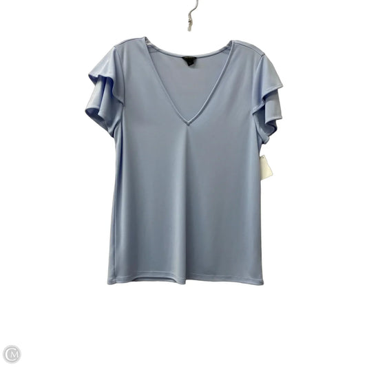 Top Short Sleeve By Ann Taylor In Blue, Size: S