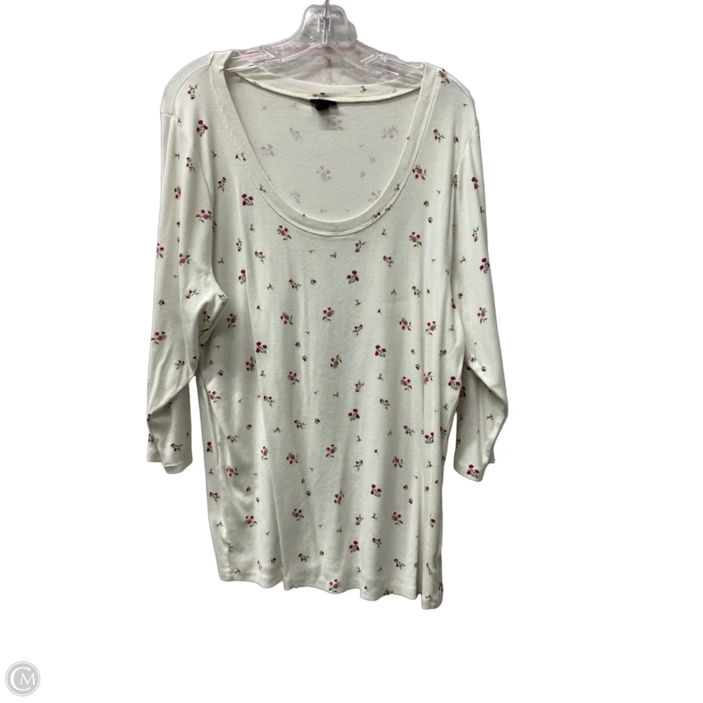Top Long Sleeve By Torrid In White, Size: 4x