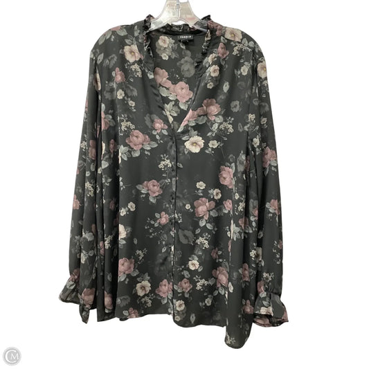 Top Long Sleeve By Torrid In Black, Size: 3x