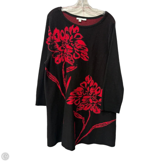 Sweater By Chicos In Purple & Red, Size: Xl