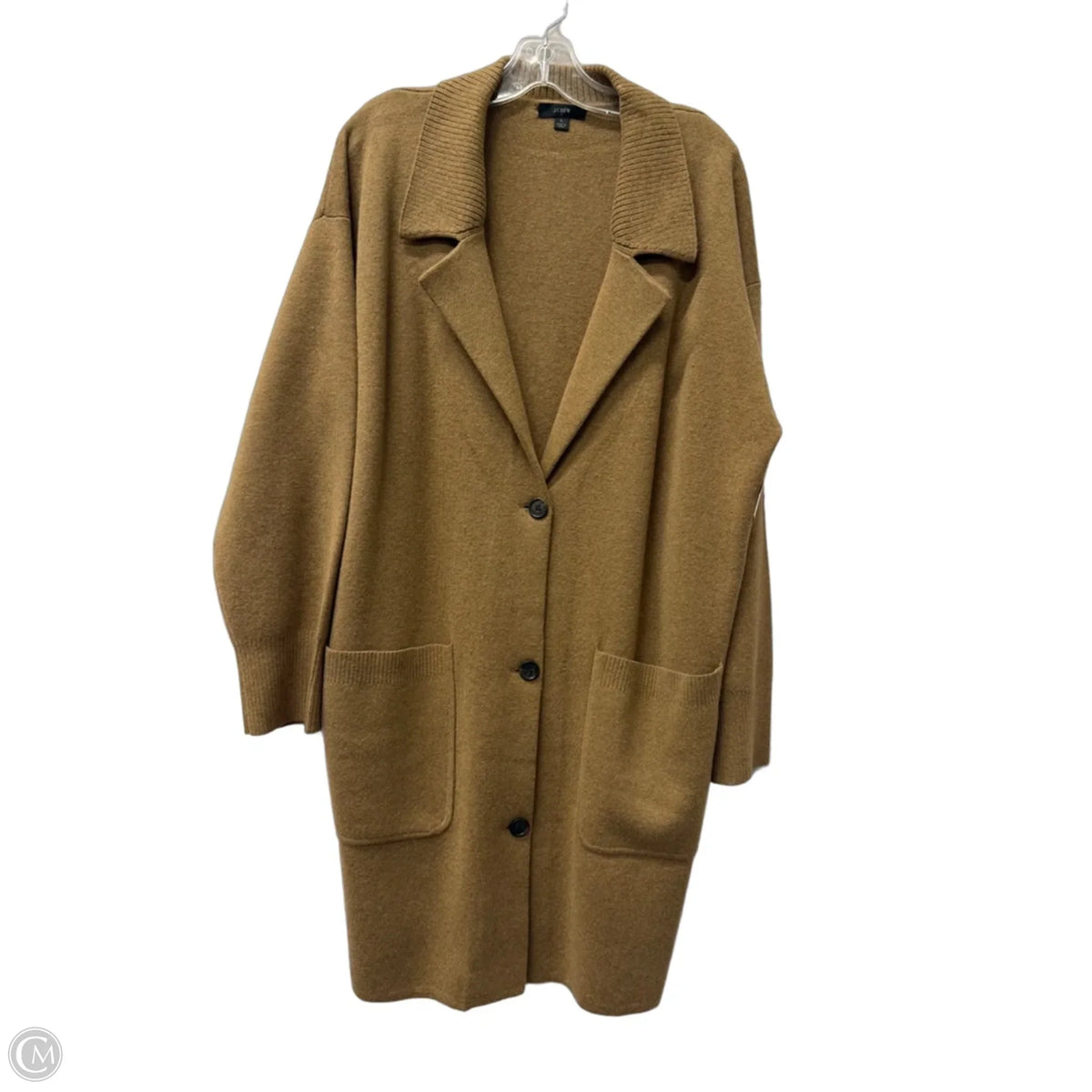 Sweater Cardigan By J. Crew In Tan, Size: L