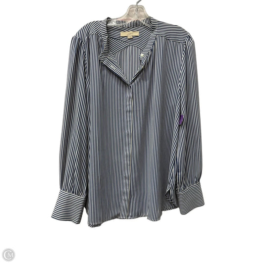 Top Long Sleeve By Loft In Blue, Size: Xl