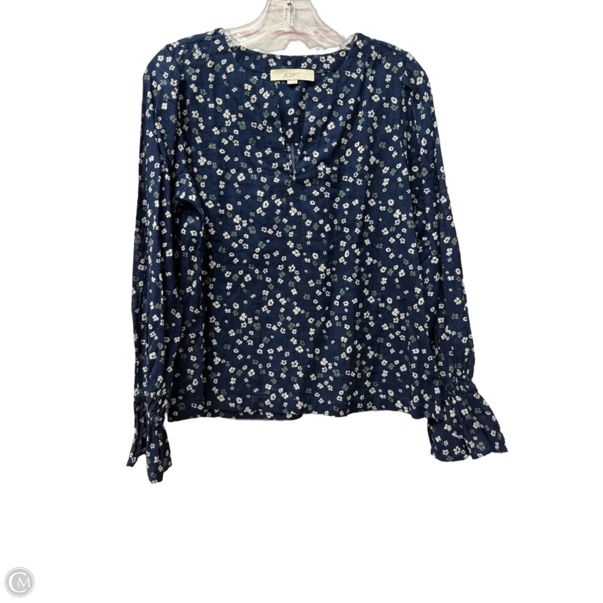 Top Long Sleeve By Loft In Blue, Size: S