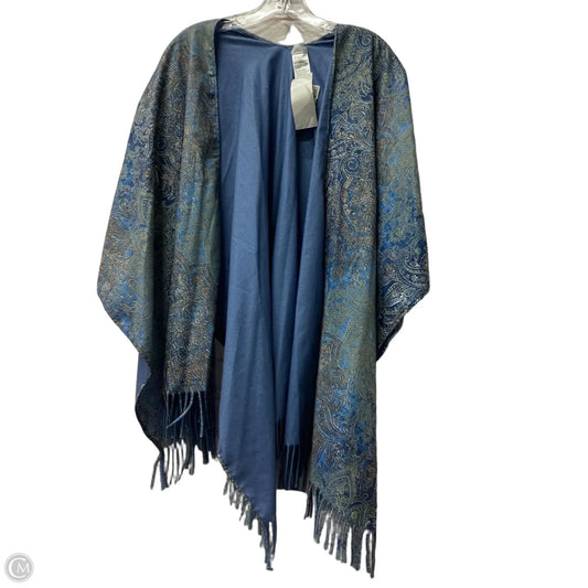 Shawl By Chicos In Blue, Size: Osfm