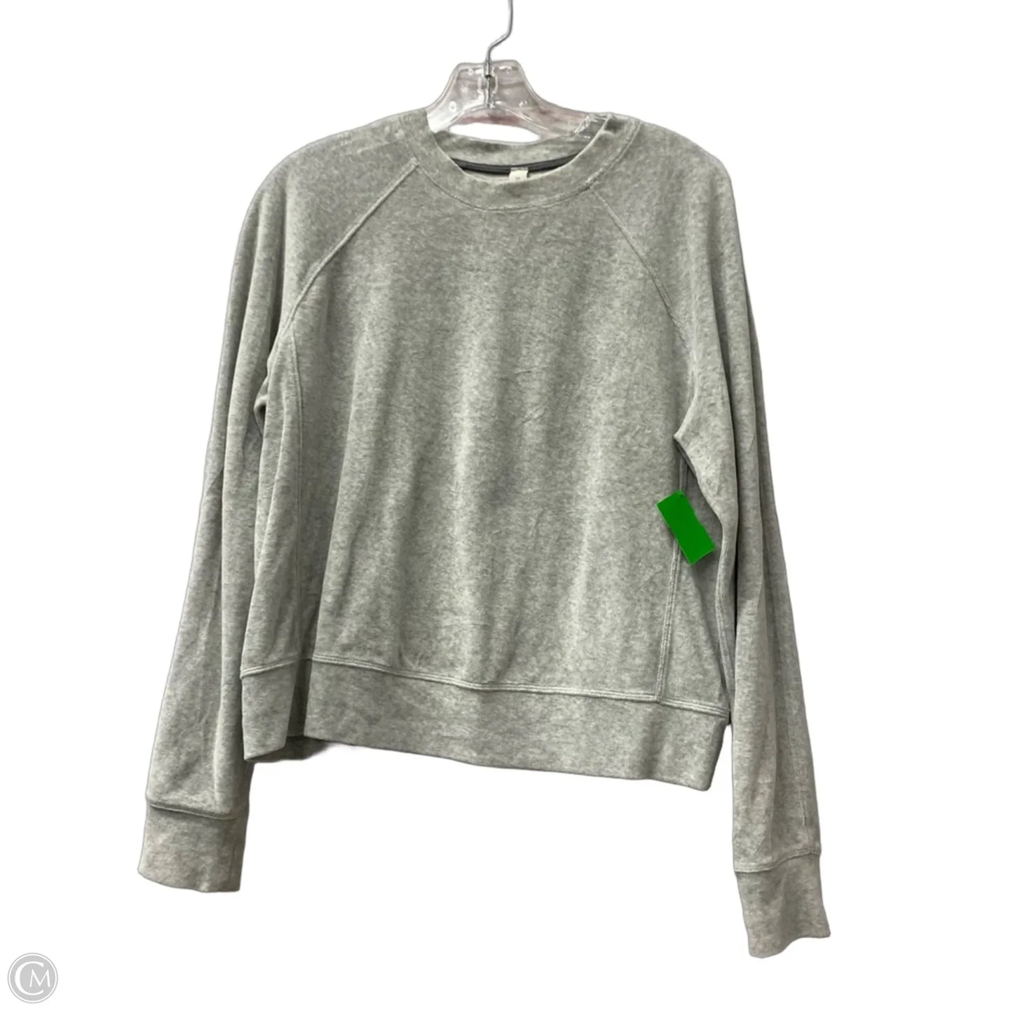 Athletic Sweatshirt Crewneck By Lululemon In Grey, Size: M