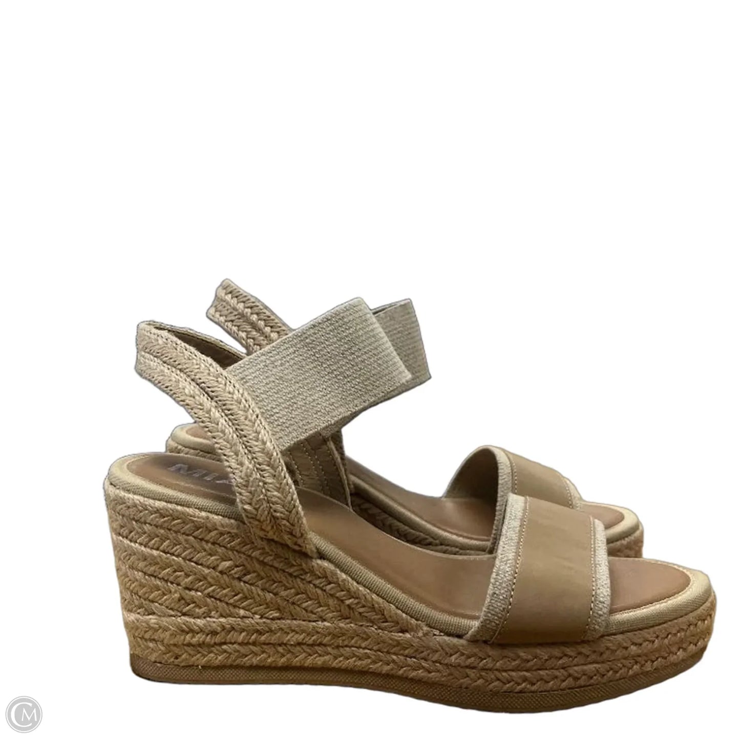 Sandals Heels Platform By Mia In Beige, Size: 8