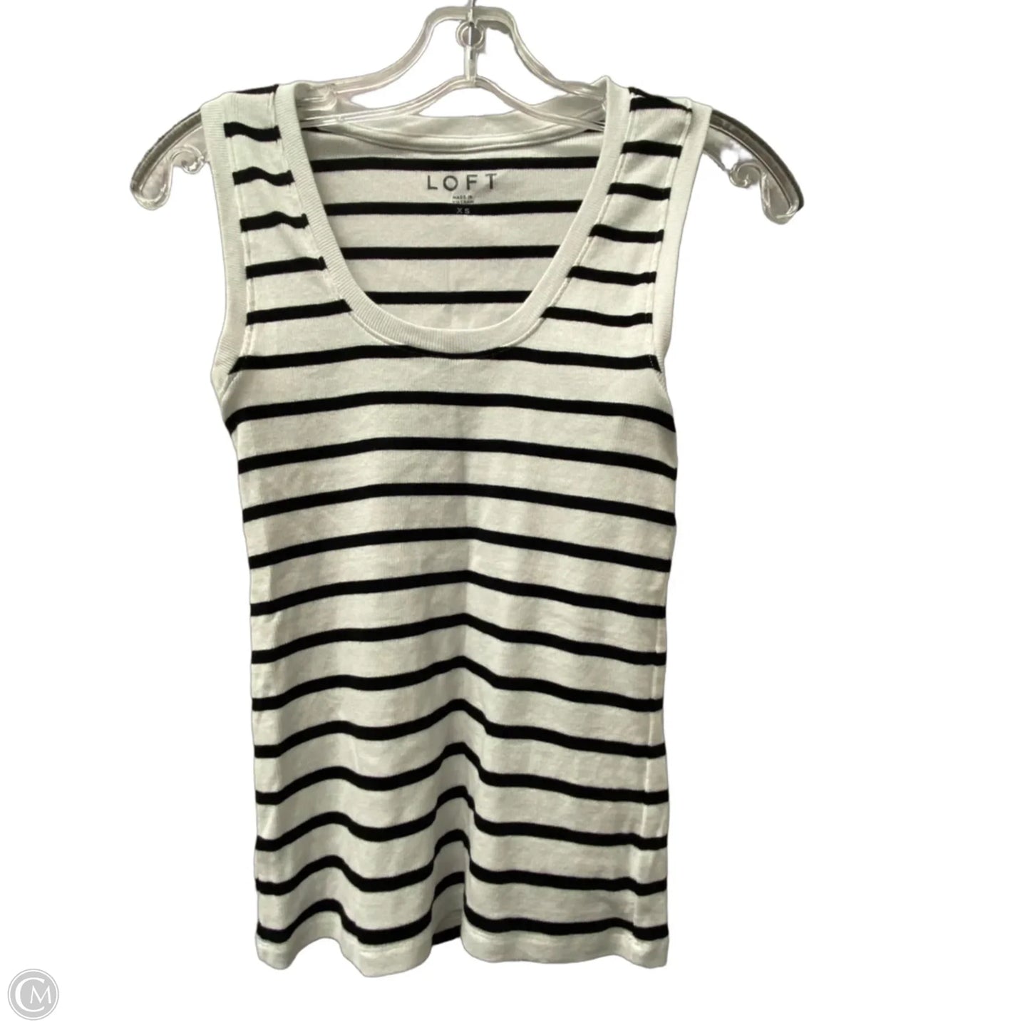 Top Sleeveless By Loft In White, Size: Xs
