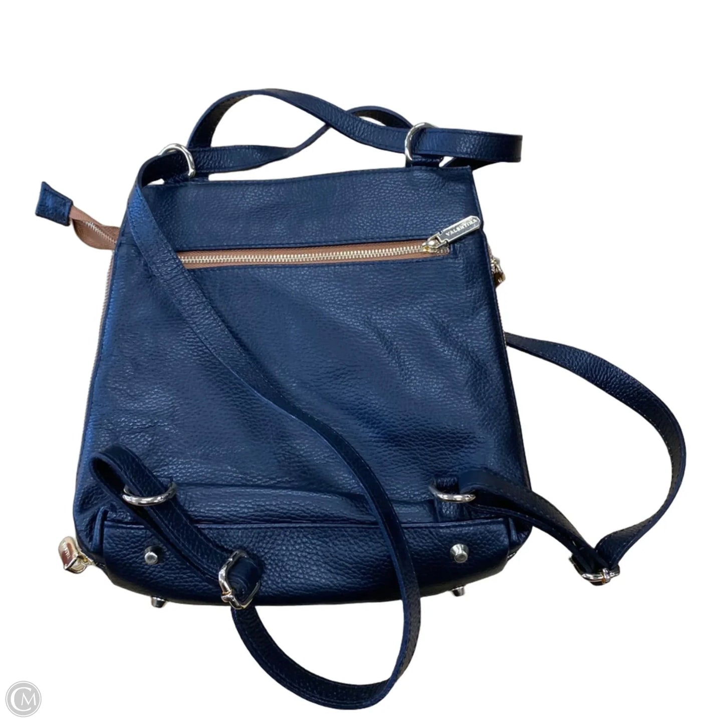 Backpack Leather By Valentina, Size: Medium