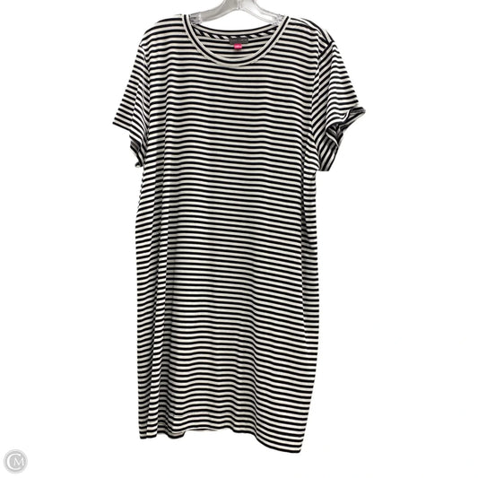 Dress Casual Midi By Vince Camuto In Black & White, Size: Xl