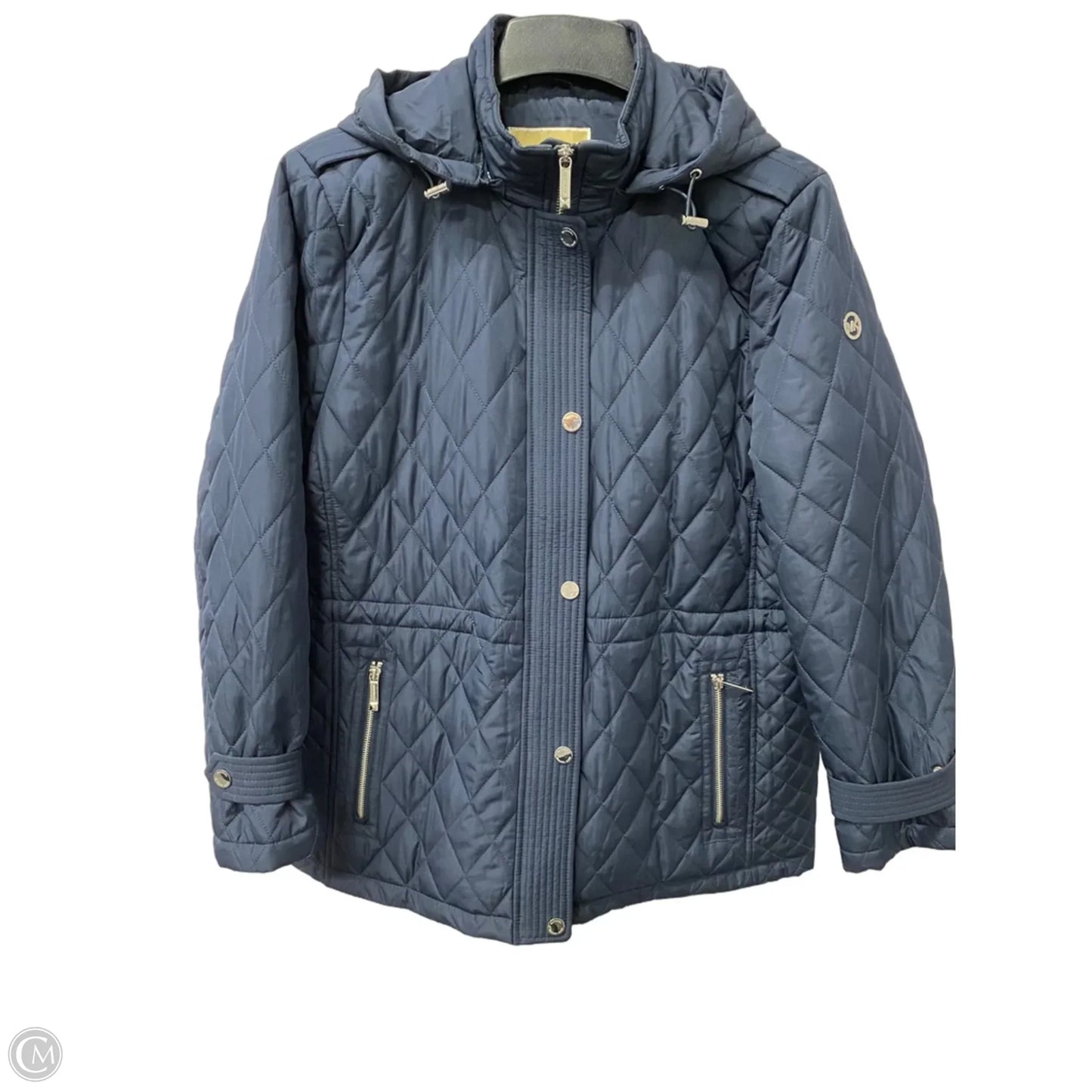 Jacket Puffer & Quilted By Michael By Michael Kors In Navy, Size: Xlp