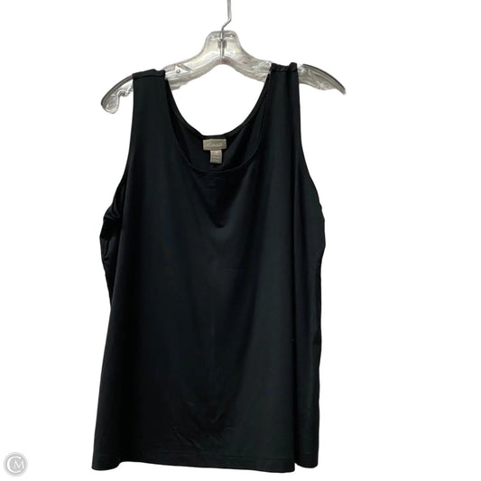 Top Sleeveless By Chicos In Black, Size: Xl