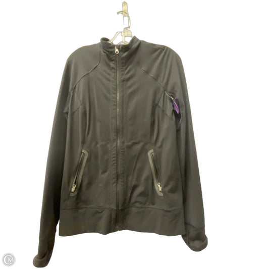 Athletic Jacket By Lululemon In Black, Size: 10