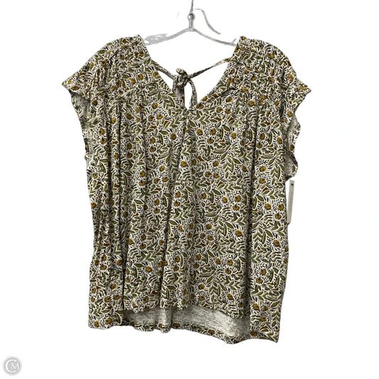 Top Short Sleeve By Liverpool In Green, Size: Xl