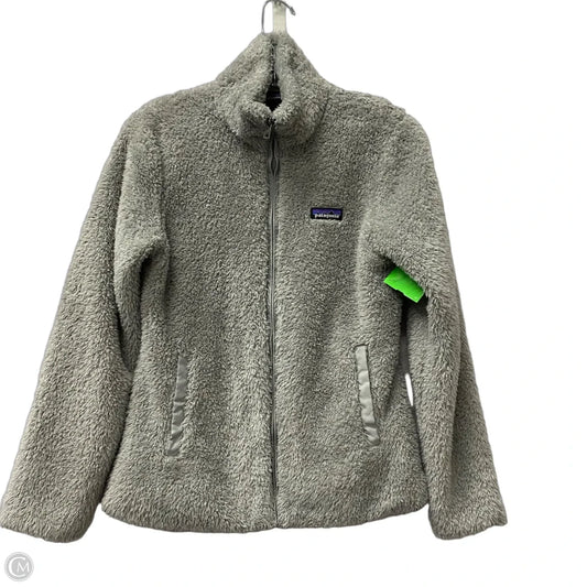 Jacket Fleece By Patagonia In Grey, Size: S