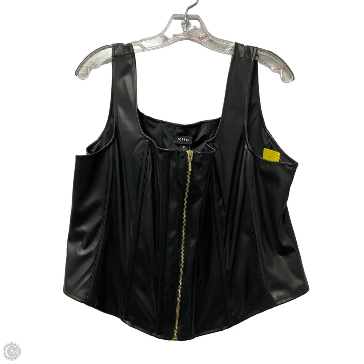 Top Sleeveless By Torrid In Black, Size: 2x