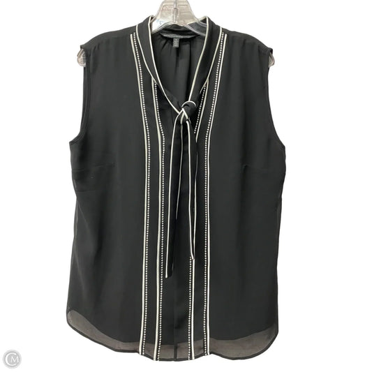 Top Sleeveless Basic By White House Black Market In Black, Size: L