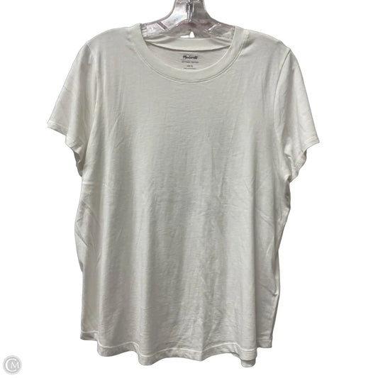 Top Short Sleeve By Madewell In White, Size: L