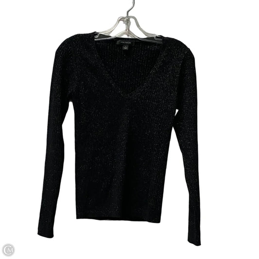 Top Long Sleeve By Ann Taylor In Black, Size: S