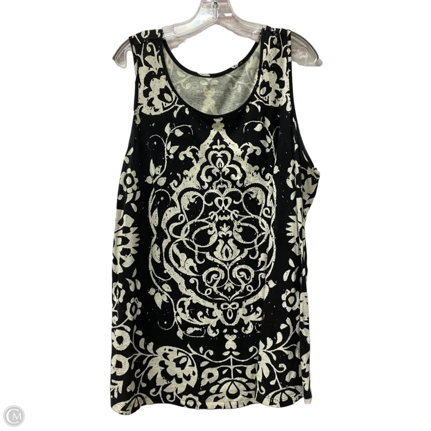 Top Sleeveless By Soft Surroundings In Black, Size: 1x