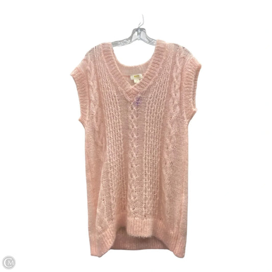 Sweater Short Sleeve By Maeve In Pink, Size: Xxs
