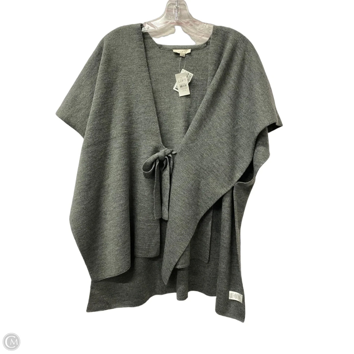 Shawl By Loft In Grey, Size: S