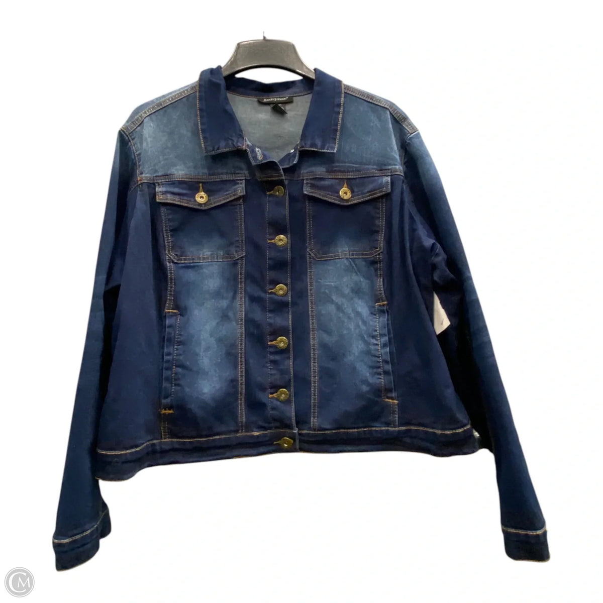 Jacket Denim By Ashley Stewart In Blue, Size: 2x