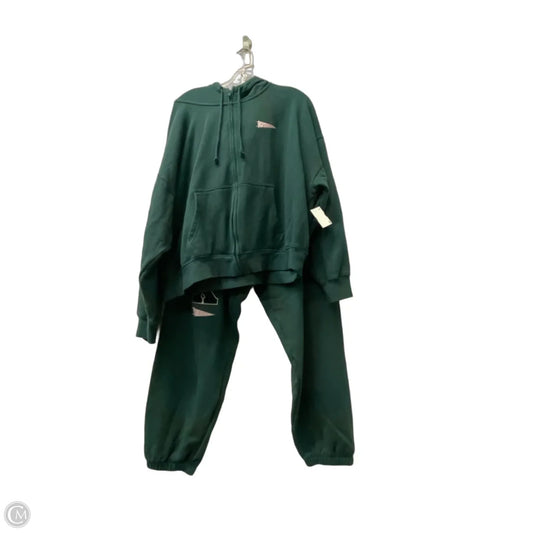 Athletic Pants 2pc By Pink In Green, Size: Xl