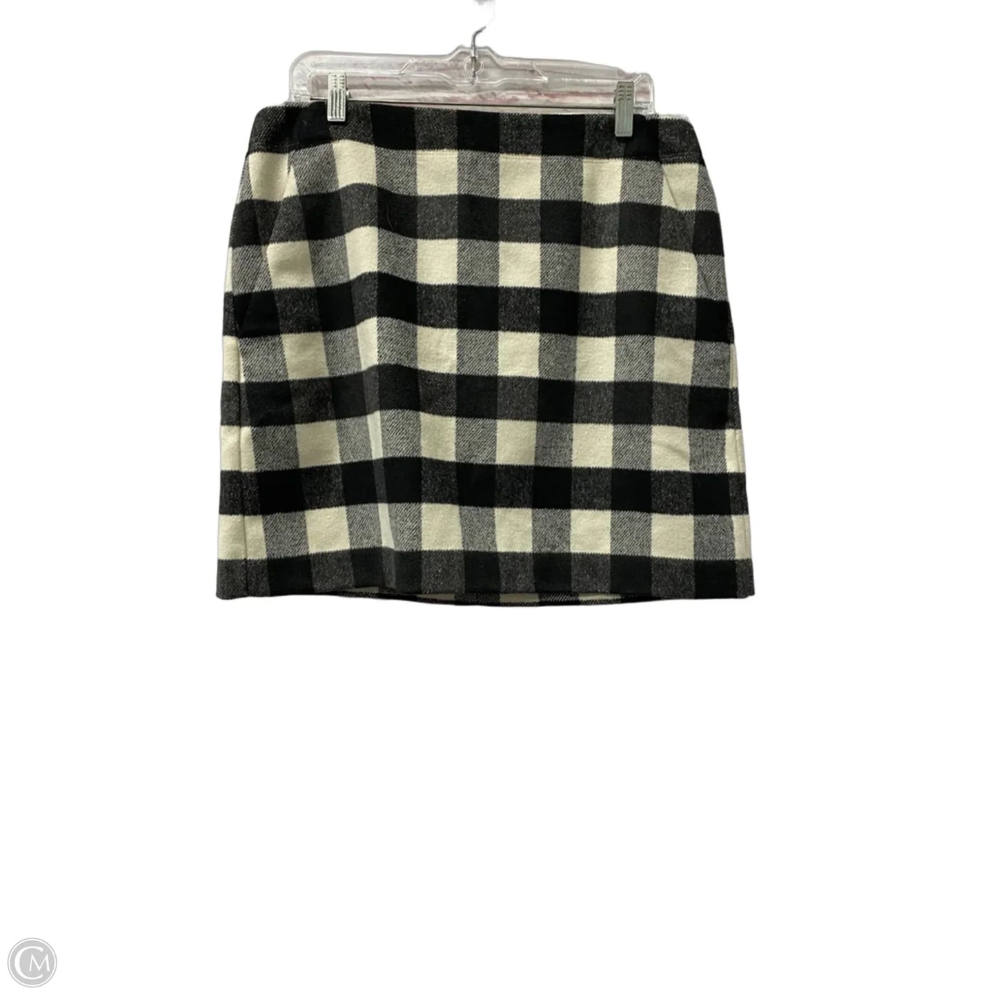 Skirt Mini & Short By Loft In Black & White, Size: 12