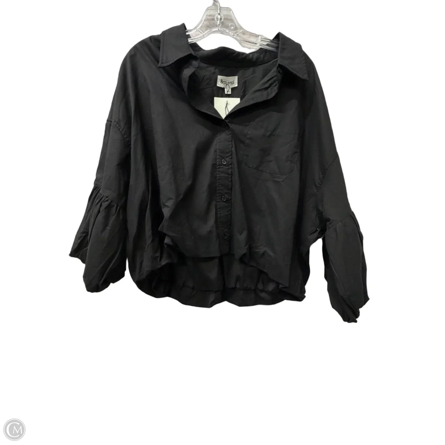 Top Short Sleeve By &merci In Black, Size: L