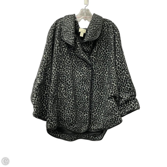 Coat Other By Chicos In Black & Grey, Size: 1x