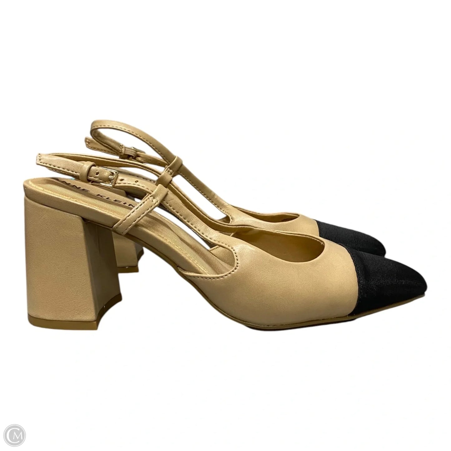 Shoes Heels Block By Anne Klein In Beige, Size: 7