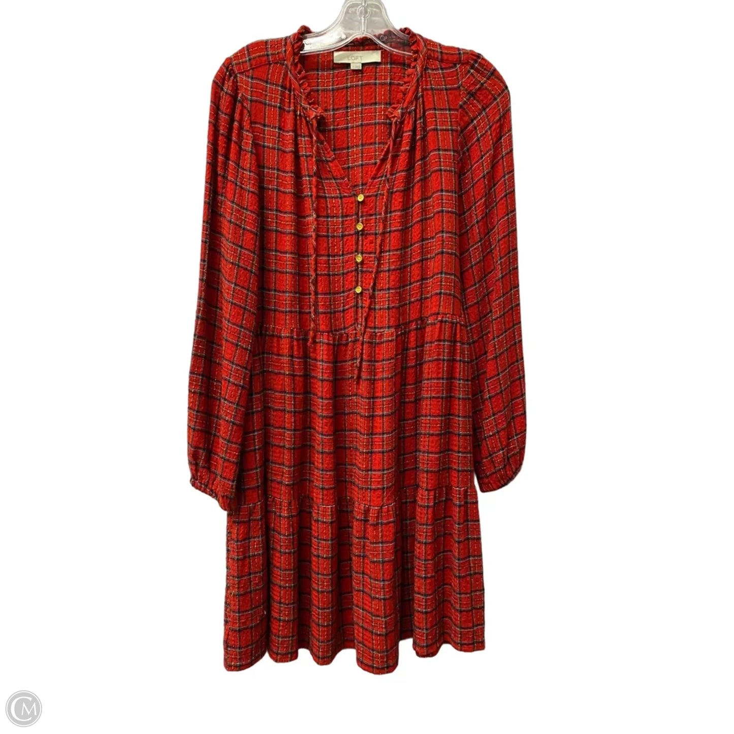 Dress Casual Short By Loft In Red, Size: S