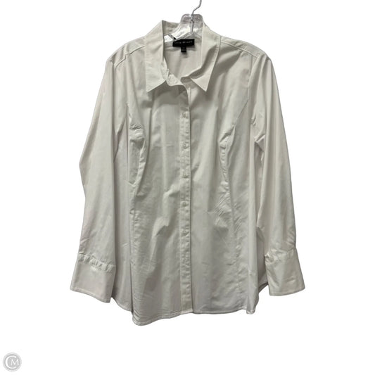 Top Long Sleeve By Lane Bryant In White, Size: Xl