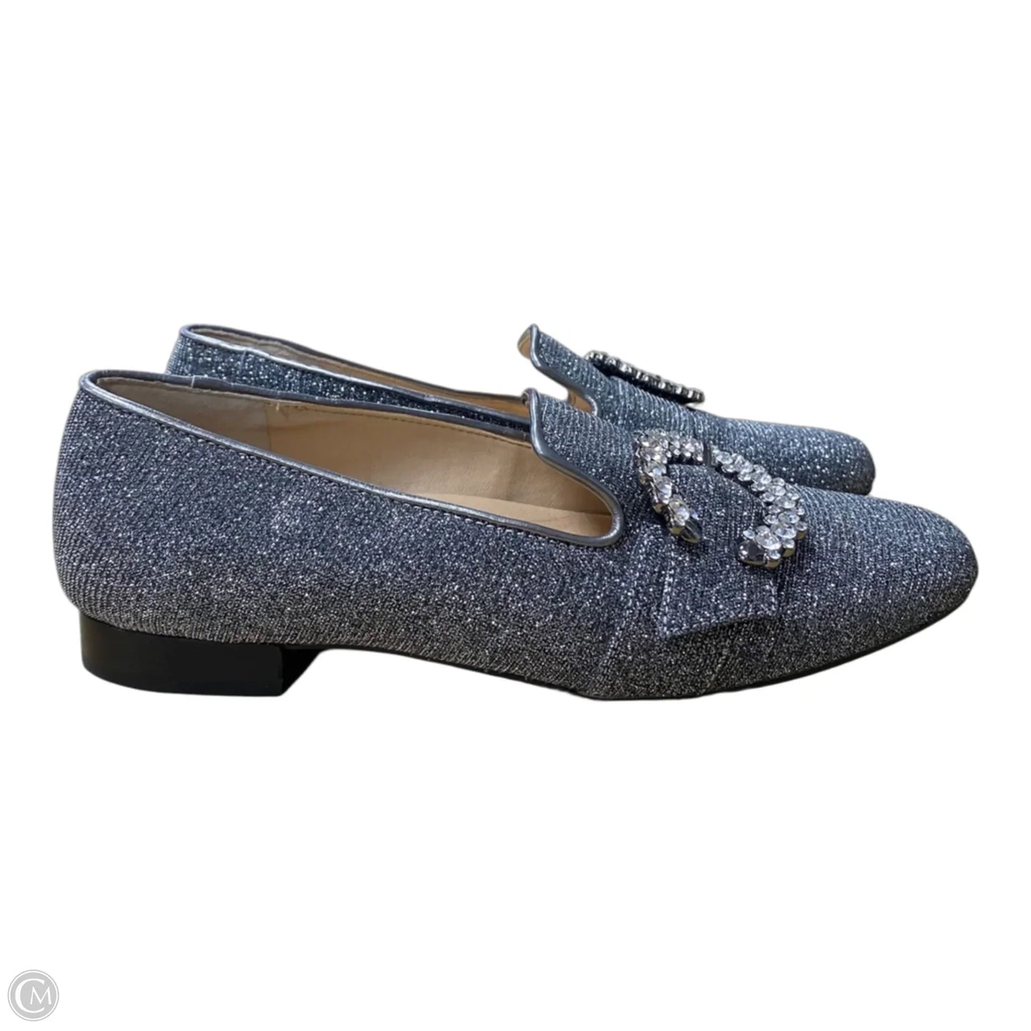 Shoes Flats By Alex Marie In Silver, Size: 6.5